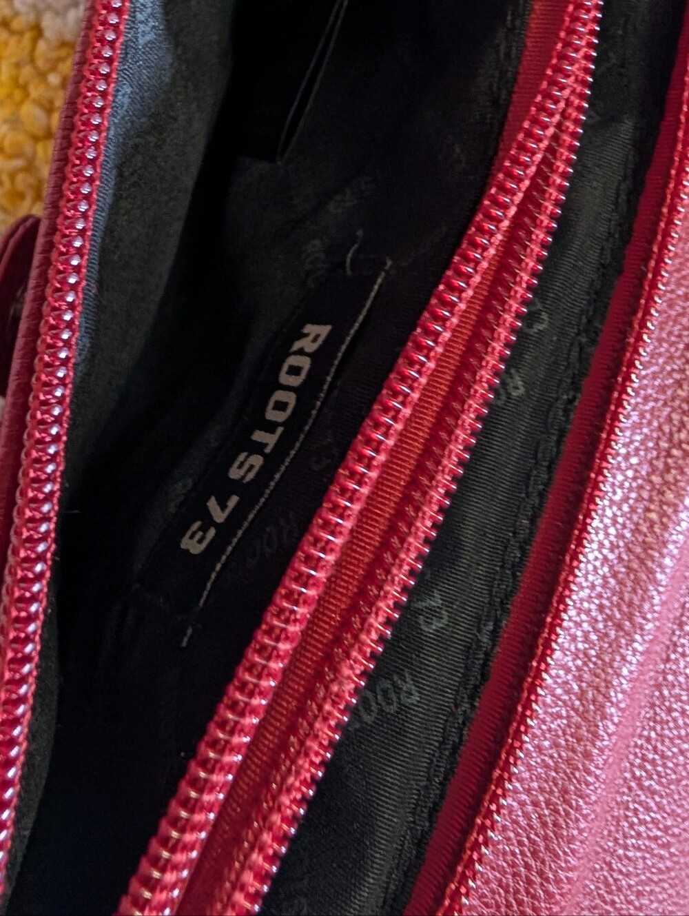 Small Roots Burgundy Crossbody Bag - Picture 3 of 4